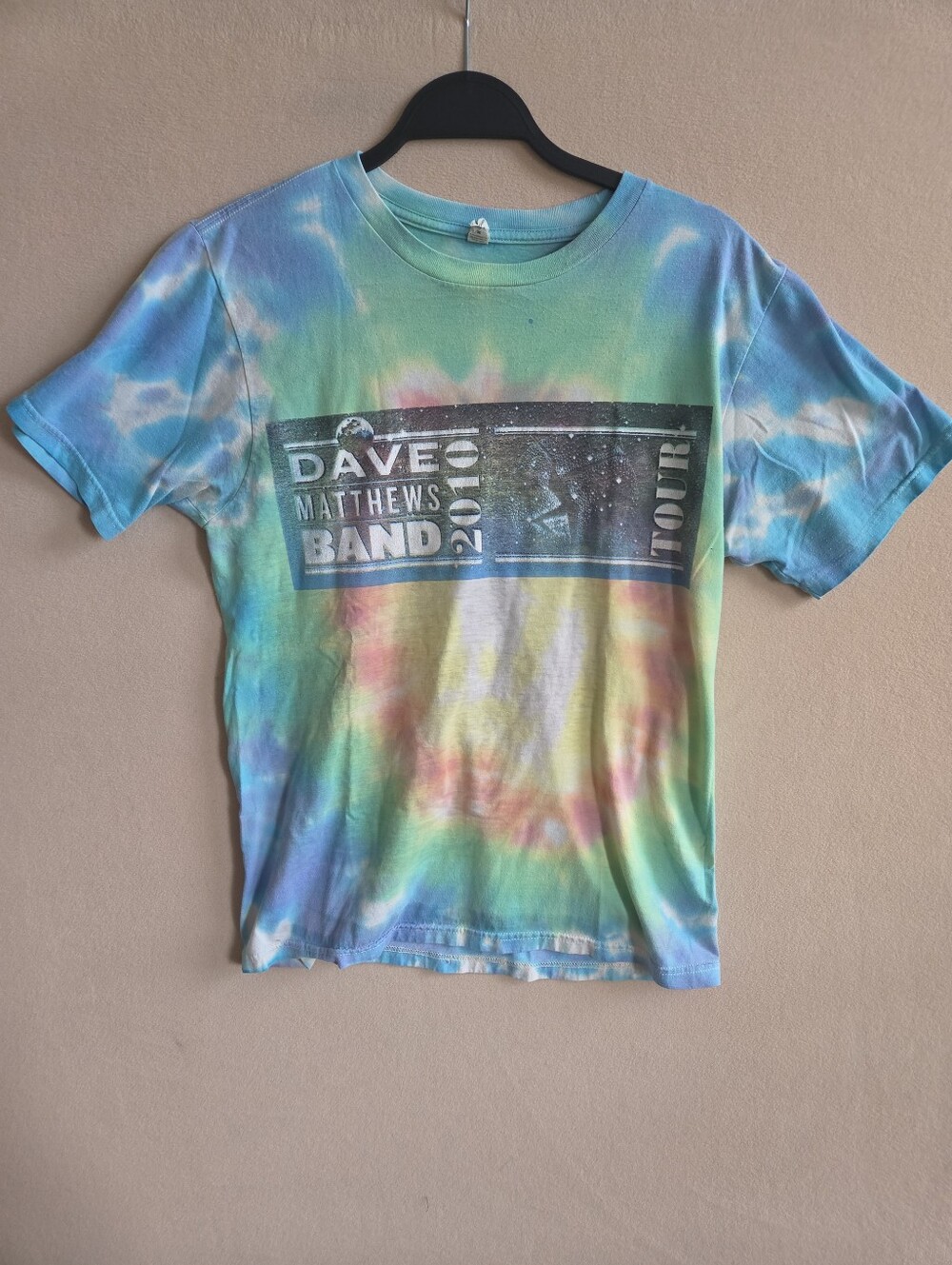 Vintage '10 Dave Matthews Band Tour Graphic Tie Dye Tee Size M